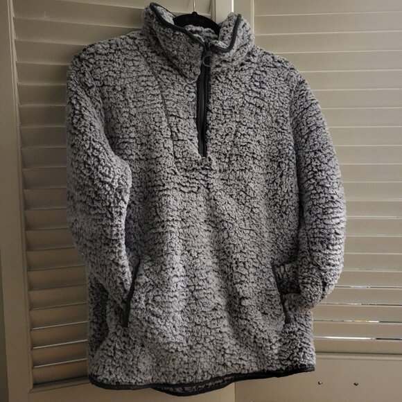 Winter Fleece Quarter-Zip Sweater New Thread & Supply Small - Picture 1 of 3